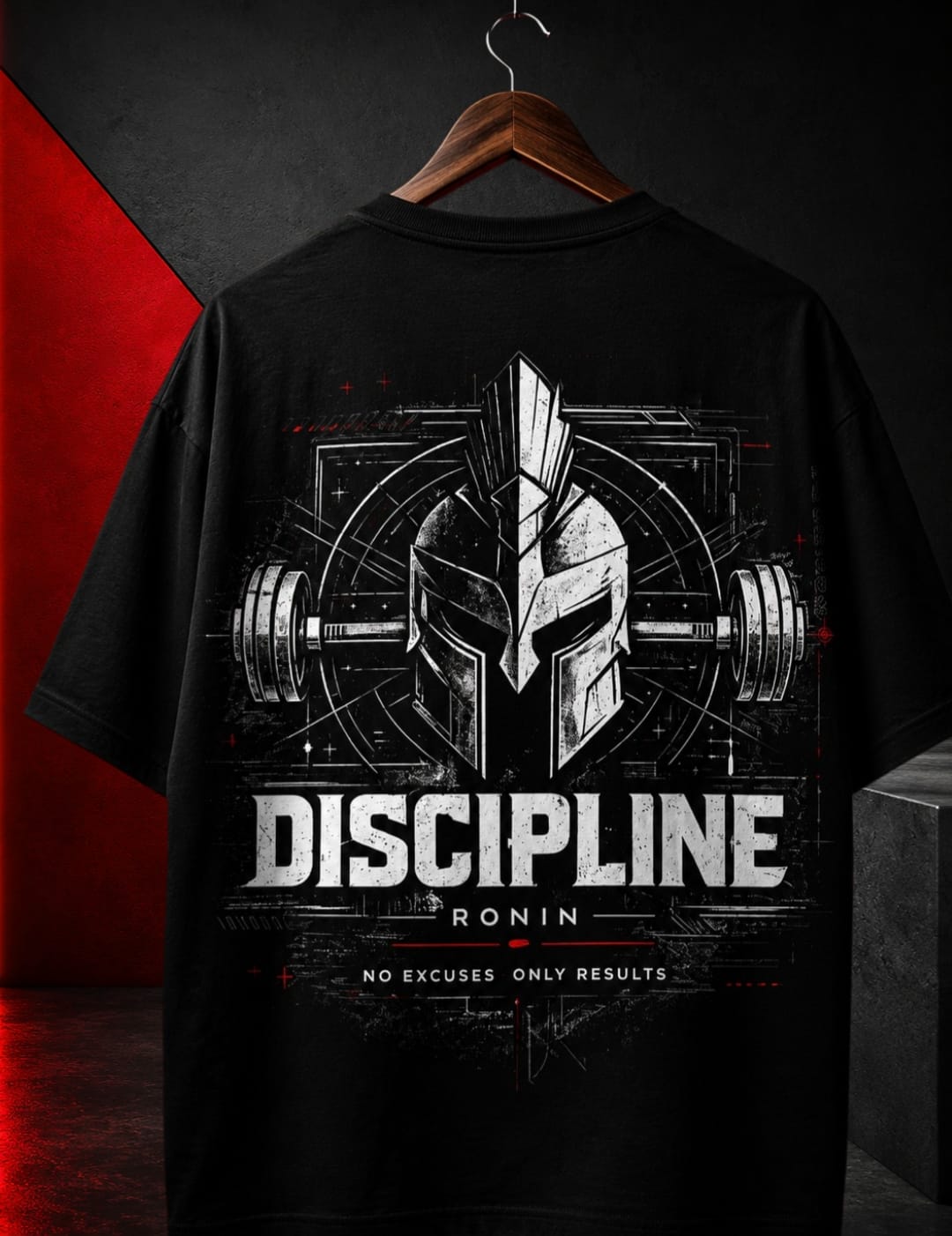 DISCIPLINE Oversized T-Shirt | 240 GSM Premium Terry Cotton | Ronin Fashion