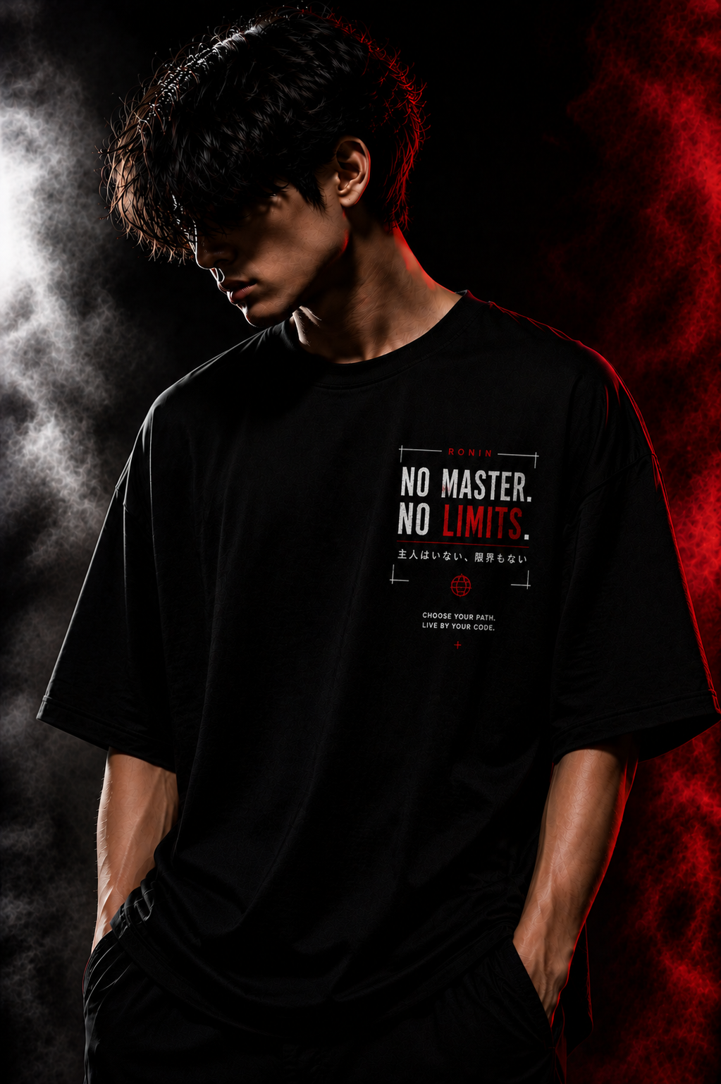 IRON MIND Oversized T-Shirt | 240 GSM Premium Terry Cotton | Ronin Fashion