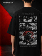 RONIN Oversized Anime T-Shirt | No Master. No Limits. | 240 GSM Terry Cotton